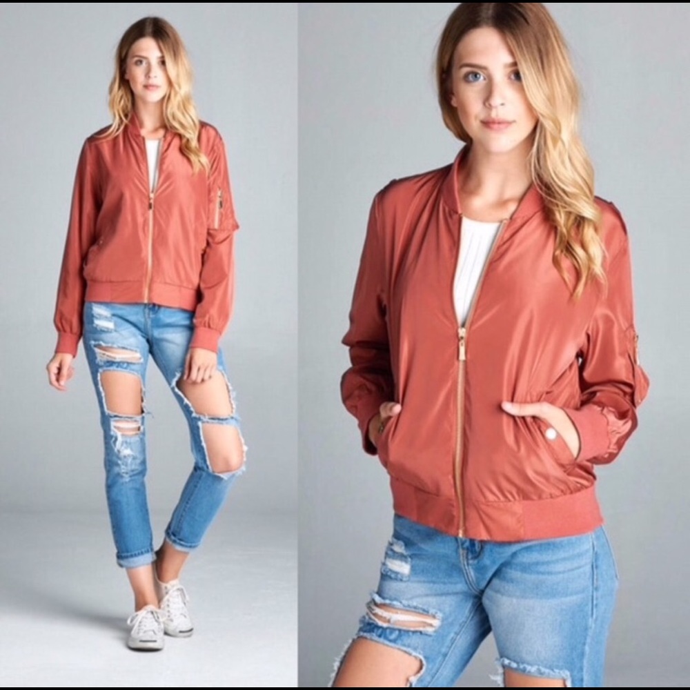 Silky Bomber Jacket